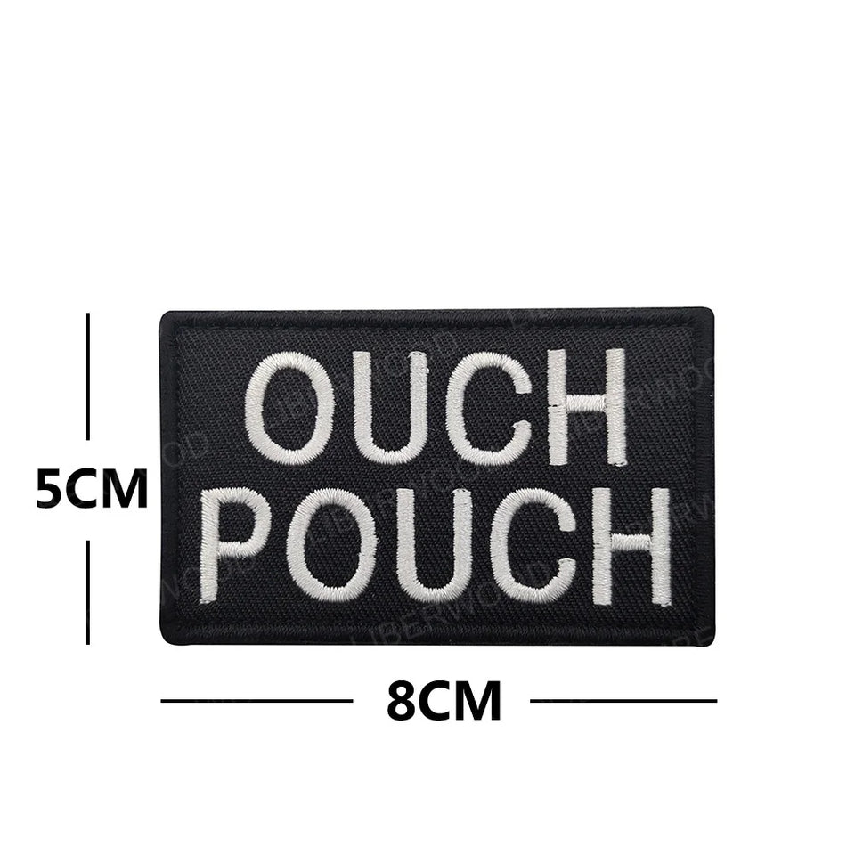 Funny But Did You Die Tactical Patches Embroidered Applique Fastener Hook & Loop Emblem Ouch Pouch Badge Patch for Caps Bag Vest