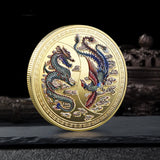 Souvenir Coin China Dragon and Phoenix Auspicious Commemorative Coin Collection