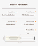 Electric Milk Frother Automatic Milk Foam Machine Milk Foamer Handheld Milk Beater Whisk Mixer for Cappuccino Coffee Latte Cream