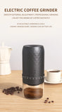 Home Coffee Grinder Portable Electric Coffee Grinder with Cleaning Brush Travel/Camping/Home/Office Dedicated Espresso Grinder
