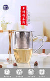 Tea Infuser with Handle , Stainless Steel Tea Diffuser Fine Mesh Filters , Hanging On Teapots Mugs To Steep Loose Tea