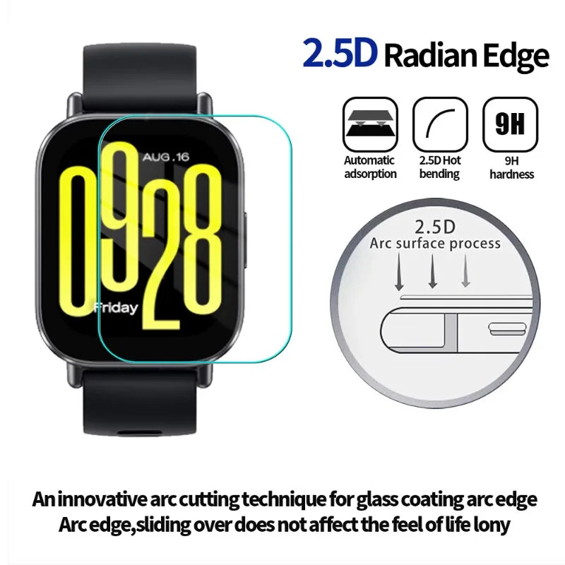 Tempered Glass for Redmi Watch 5 Lite Anti-scratch Protective Film for Redmi Watch5 Active HD Cover Smartwatch Screen Protector