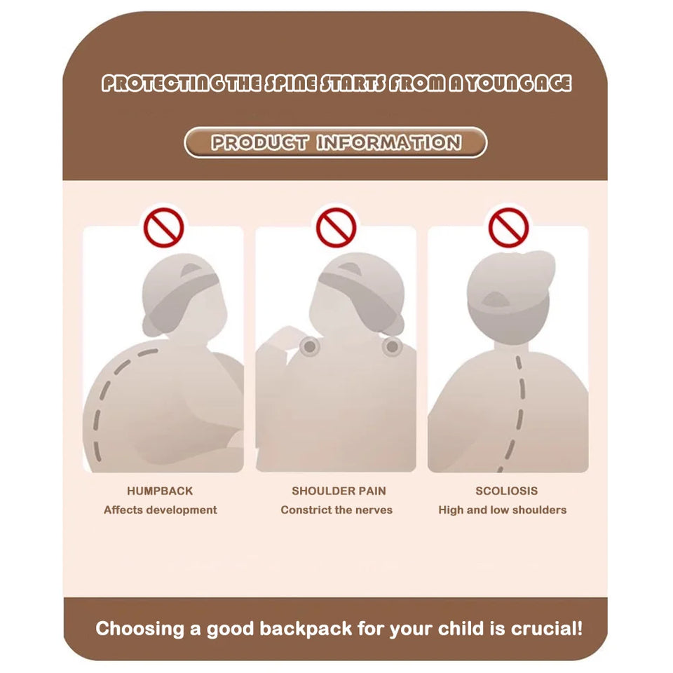 Waterproof Capybara Backpack Large Capacity Alleviate Burden School Bag Protecting Spine Widen Straps Backpack for Students