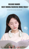 Mini Fan Silent Neck Hanging Fan Usb Portable Bladeless Rechargeable Led Digital Display Electric Air Cooler Summer Sports Fan