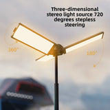 CLS 8000mAh New Outdoor Multifunctional 1m Retractable Camping Light Camp Canopy Tent LED Flame Light Ambient Emergency Lighting