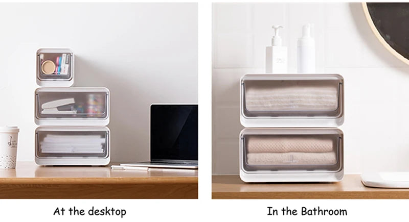Organization Storage Clothing Closet Organizer System Containers Transparent Storage Box With Compartments