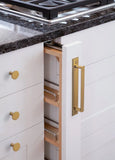 Antique Brass Cabinet Knobs Drawer Handles Zinc Alloy Pulls Mid-Century Modern Hardware for Kitchen and Bathroom Cupboard