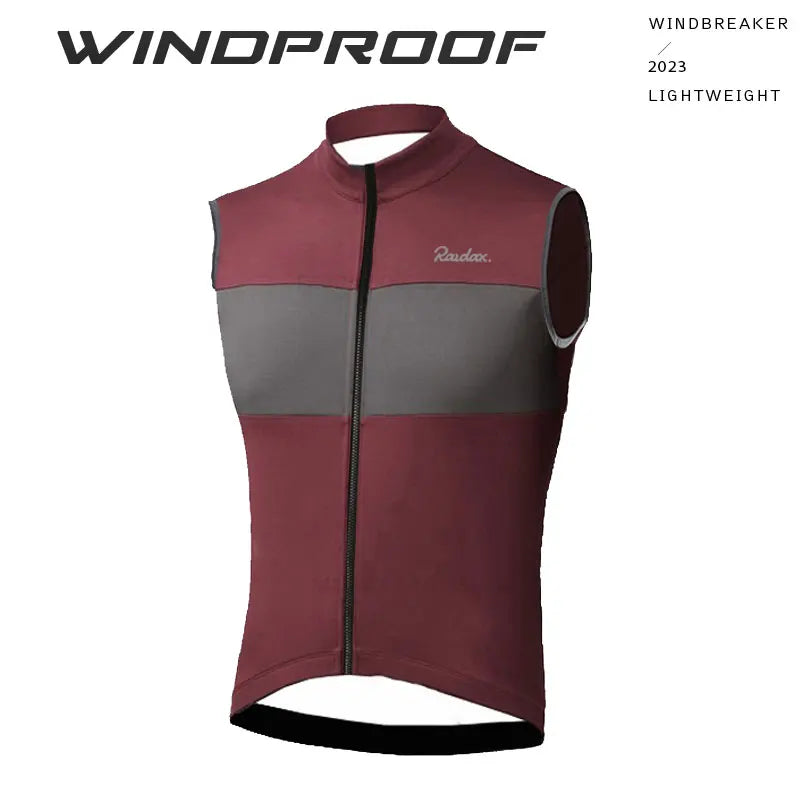 2025 RAUDAX New Cycling Sweatshirt Summer Windproof Lightweight Sleeveless Men's Mountain Bike Tops Racing Gilet Ropa Ciclismo