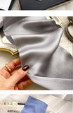 Fashion Design 100% Real Silk Skinny Scarves Handle Bag Ribbons Foulard Tie Hair Band Neckerchief Print Headbands For Women