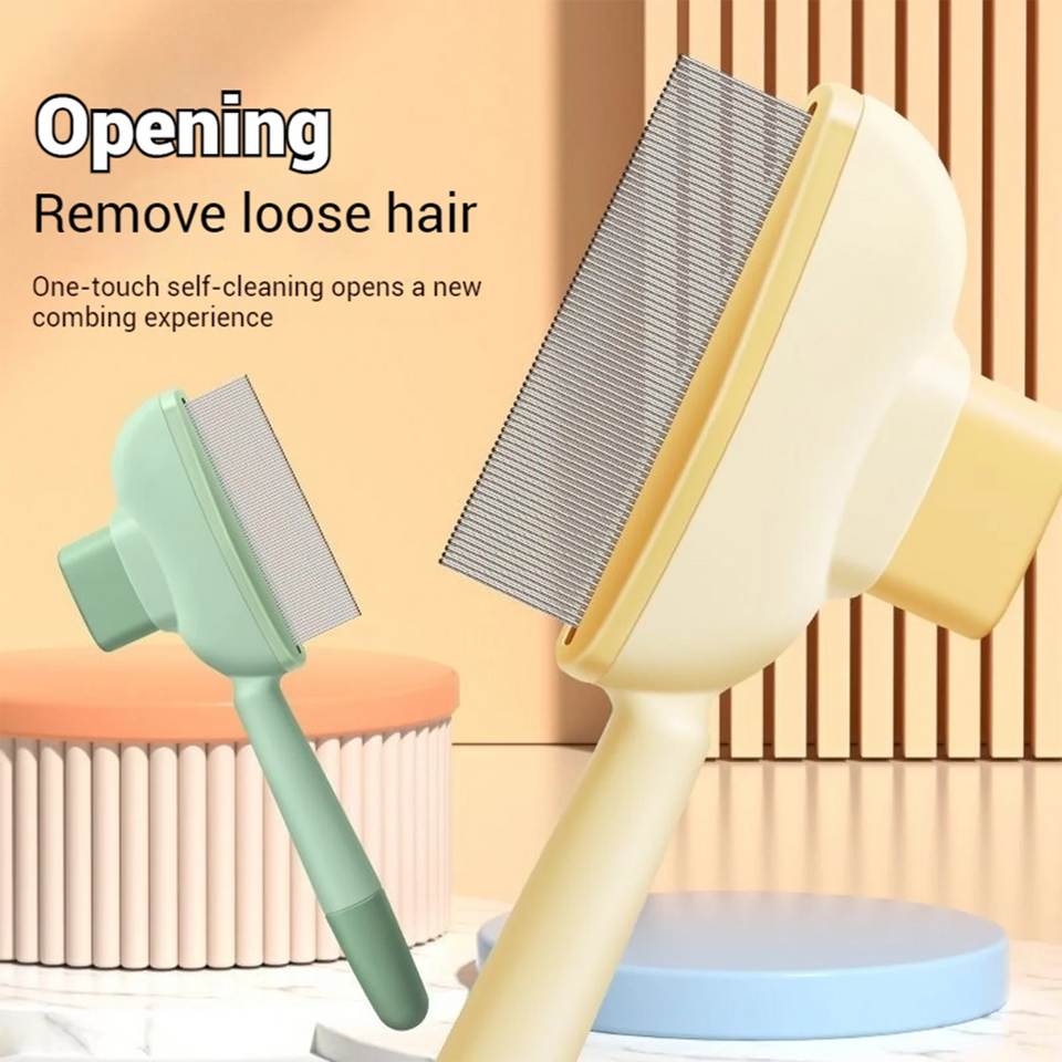 Pet Hair Comb Grooming Brush Effectively Remove Loose Hair Pet Cleaning Tool for Hair Removal and Bathing