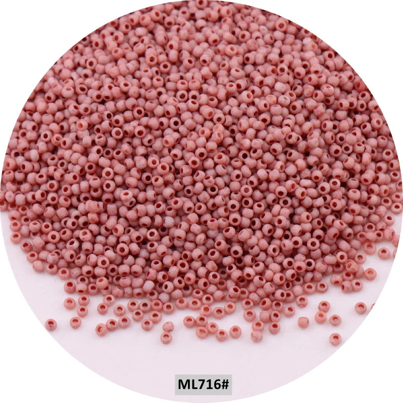 Golden 15/0 Japanese Seedbeads 1.5mm Uniform Metallic Bronze Round Spacer Glass Beads For DIY Jewelry Making Garments Accessory