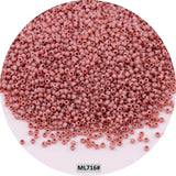 Golden 15/0 Japanese Seedbeads 1.5mm Uniform Metallic Bronze Round Spacer Glass Beads For DIY Jewelry Making Garments Accessory