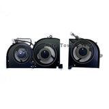 New CPU+GPU Cooling 5V Fan for MSI GS75 P75 WS75 MS-17G1 MS-17G2 MS-17G3 P/N: BS5005HS-U3I BS5005HS-U3J MS-17G1 MS-17G2 MS-17G3