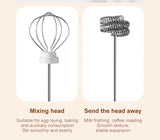 Electric Wireless Egg Beater Mini Coffee Mixer Handheld USB Charging Automatic Whipping Of Egg Whites Cream Home Baking