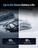 GravaStar Mercury M2 Wireless Gaming Mouse 26000 DPI PAW3395DM Sensor 79g Lightweight Hollowed-Out Design 5 Programmable Buttons