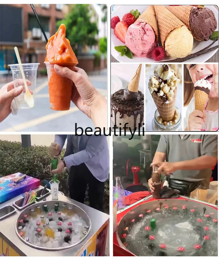 Summer Shaking Ice Machine Stall Smoothie Machine Cola Commercial Soda Freezer Equipment