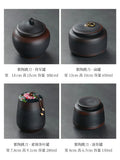 tea organizer Porcelain Purple pottery tea can Sealed moisture-proof jar ceramic purple clay awaken tea jar Pu erh storage jars