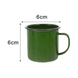 Enamel Coffee Cup Milk Tea Mug Vintage Water Mug With Handle for Tabletop Dorm Home Kitchen Drinkware Housewarming Gifts