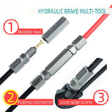Electric Bicycle Scooter Hydraulic Brake Simple Oil Bleed Needle Pipe Maintenance Repair Tool Connector Lock Pipe Screw Bike