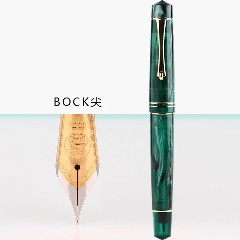 MoonMan M800 Fashion Elegant Acrylic Fountain Pen German BOCK Nib/MAJOHN Nib Luxury Business Office Writing Ink Pens Lady Gift