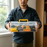 Tool Box Organizer, Hardware Organizer Box  - Durable Screw Organizer For Nuts, Bolts, Screws, Nails, and Small Hardware.