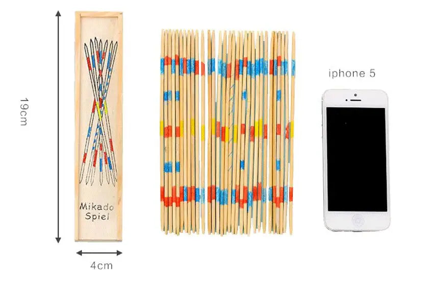 New Wooden Toys Pick Up Sticks Puzzle Game Multiplayer Board Stick Kids Educational Interactive Development Toy for Children