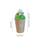 1/12 Dollhouse Christmas Latte Coffee Drink Cup Model Christmas Dollhouse Miniature Coffee Shop Decor Ornament Micro Photo Props