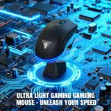 2026 NEW Gaming Mouse 3-Speed DPI Esports Wireless Ergonomic Design Gaming 2-mode Connection Magnetic Charging Dock RGB Lighting