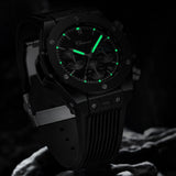 Men Watches High Quality Waterproof Sports Chronograph Quartz Wristwatches Silicone Strap Calendar Luminous Watch For Men