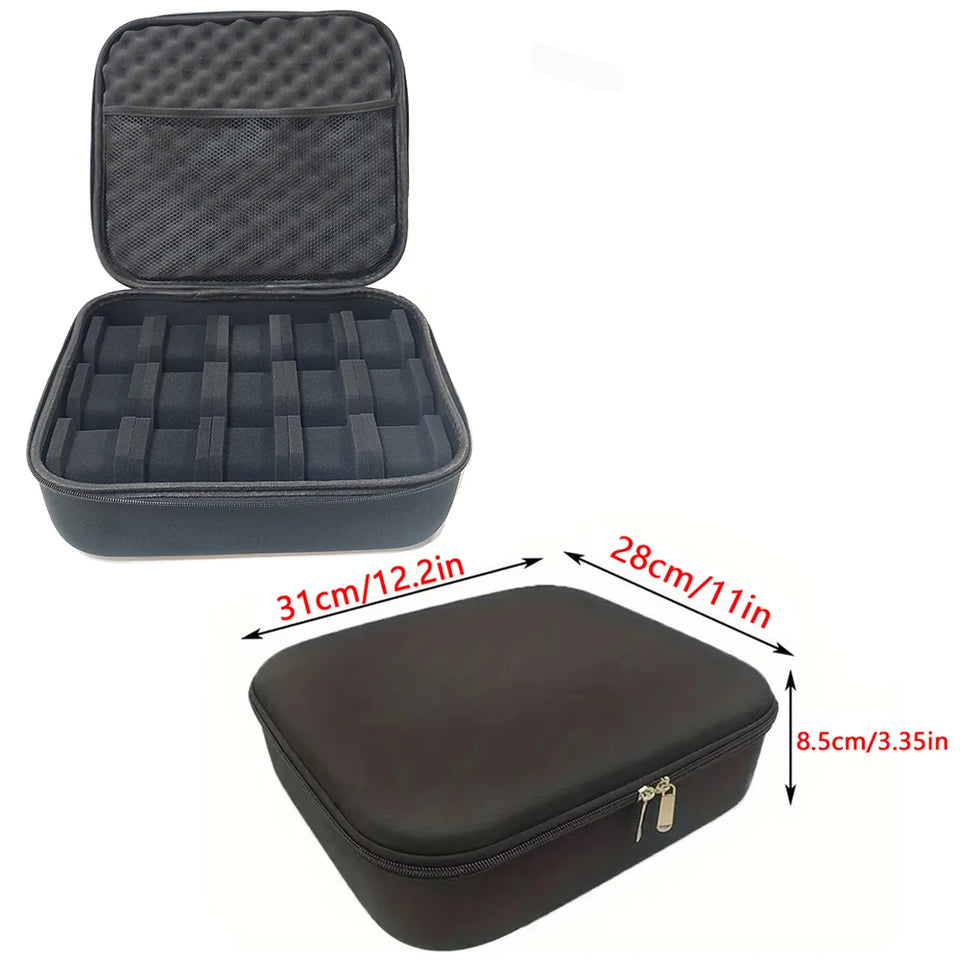 8 Slot Watch Box Sponge Watch Storage Organizer Protective Safety Canvas Shockproof EVA Storage Case for Most Watches