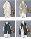 New Arrivals Korean X-long Sleeveless Puffer Jacket 2025 Autumn Winter Women Fashion Ultra Light Down Liner Warm Coats 3xl