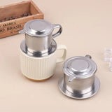 Stainless Steel Coffee Filter Infuse Cup Vietnamese Coffee Dripper Maker Pot Portable Coffee Drip Strainer Kitchen Tools 1PC
