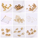 18k Gold Plated Spacer Beads For Bracelet Making,Separators For Beads,Jewelry Fittings,DIY Jewellery Making Supplies Wholesale