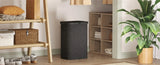 85L Laundry Hamper with Handles Inner Bag Plastic Frame Good Support Large Capacity Dirty Clothes Basket