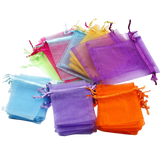 50pcs/Lot Multicolor Jewelry Packaging Bag 7*9 11*16 15*20cm Organza Bags Gift Storage Wedding Drawstring Pouches Wholesales