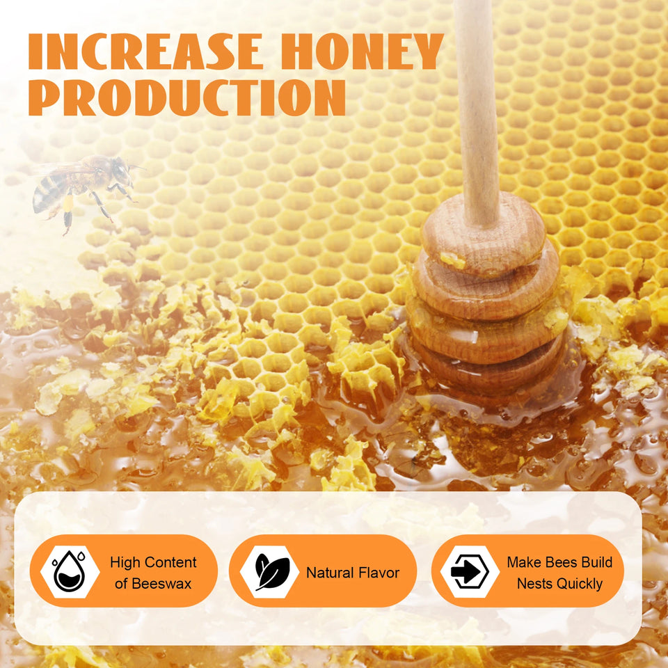 30-Pack Natural Beeswax Hive Foundations Beekeeper's Starter Kit 7.68x16.34" Beekeeping Sheets for Increased Honey Production