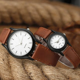 Classic Lovers Watches Men Women Casual Leather Strap Quartz Men's and Women's Pair Quartz Watch Gift High Quality