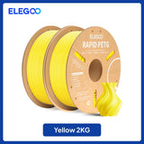 ELEGOO Rapid PETG Filament 1.75mm 1KG,High Speed 30-600mm/s 3D Printer Filament 1kg Fits for Most FDM 3D Printers