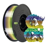 KINGROON Rainbow Silk PLA Filament 1.75mm 1KG Multicolor Gradient 3D Printer Materials Color Change Smooth Silky PLA Plastic New
