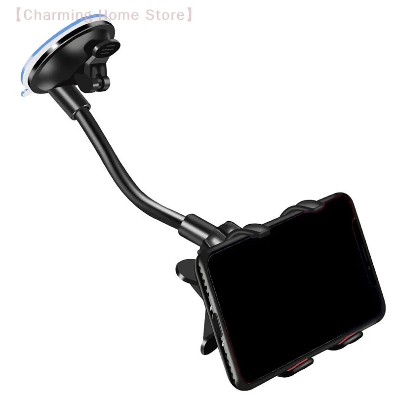 360° Rotating Car Phone Holder Universal Windshield Dashboard Mount Phone Stand GPS Phone Suction Cup Bracket Auto Accessories