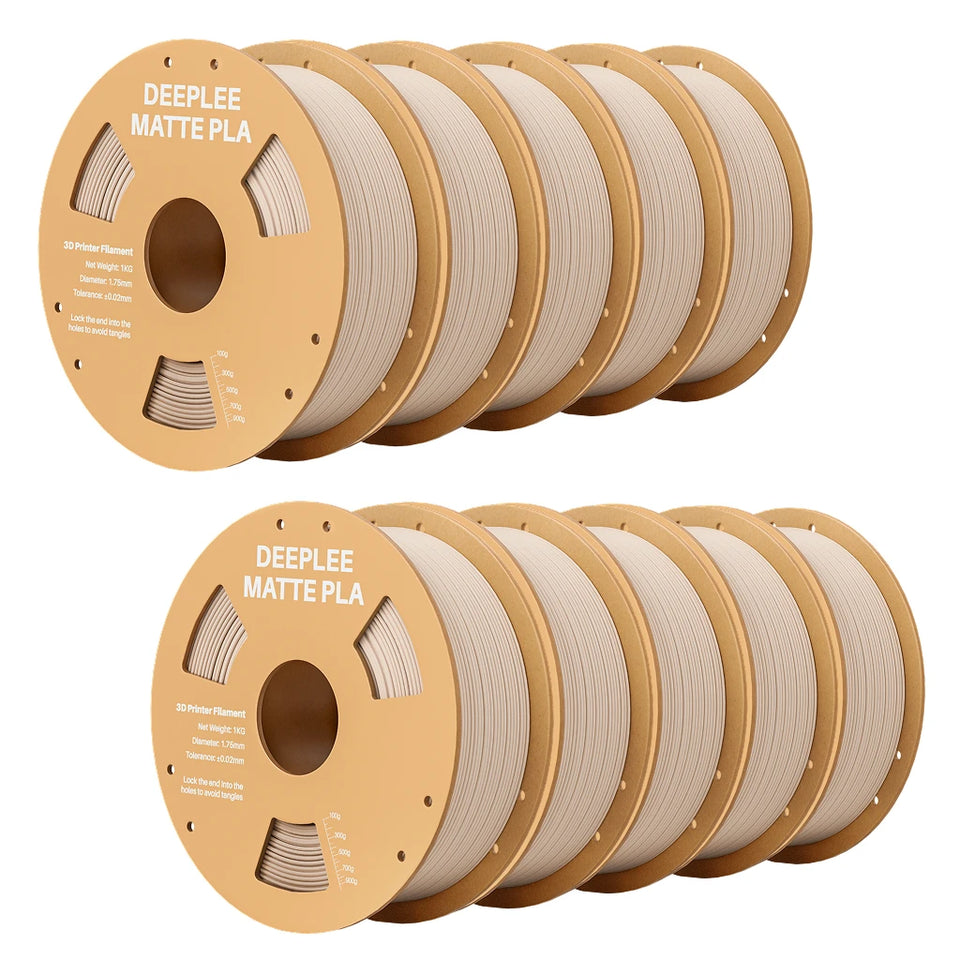 DEEPLEE Matte PLA Filament 1KG,1.75mm FDM 3D Printer Filament Dimensional Accuracy +/- 0.02mm, 1kg Carboard Spool (2.2lbs)