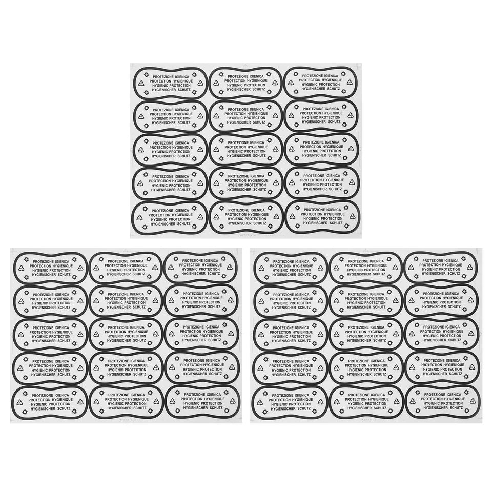 50pcs Hygiene Label Swimwear Underwear Brief Bikini Liners Stickers Swimsuit Underpants Protective Sticker Strip