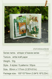JIANWU Whisper of Leaves Series Vintage Texture Landscape Collage Scrapbook Material Paper Creative Junk Journal Stationery