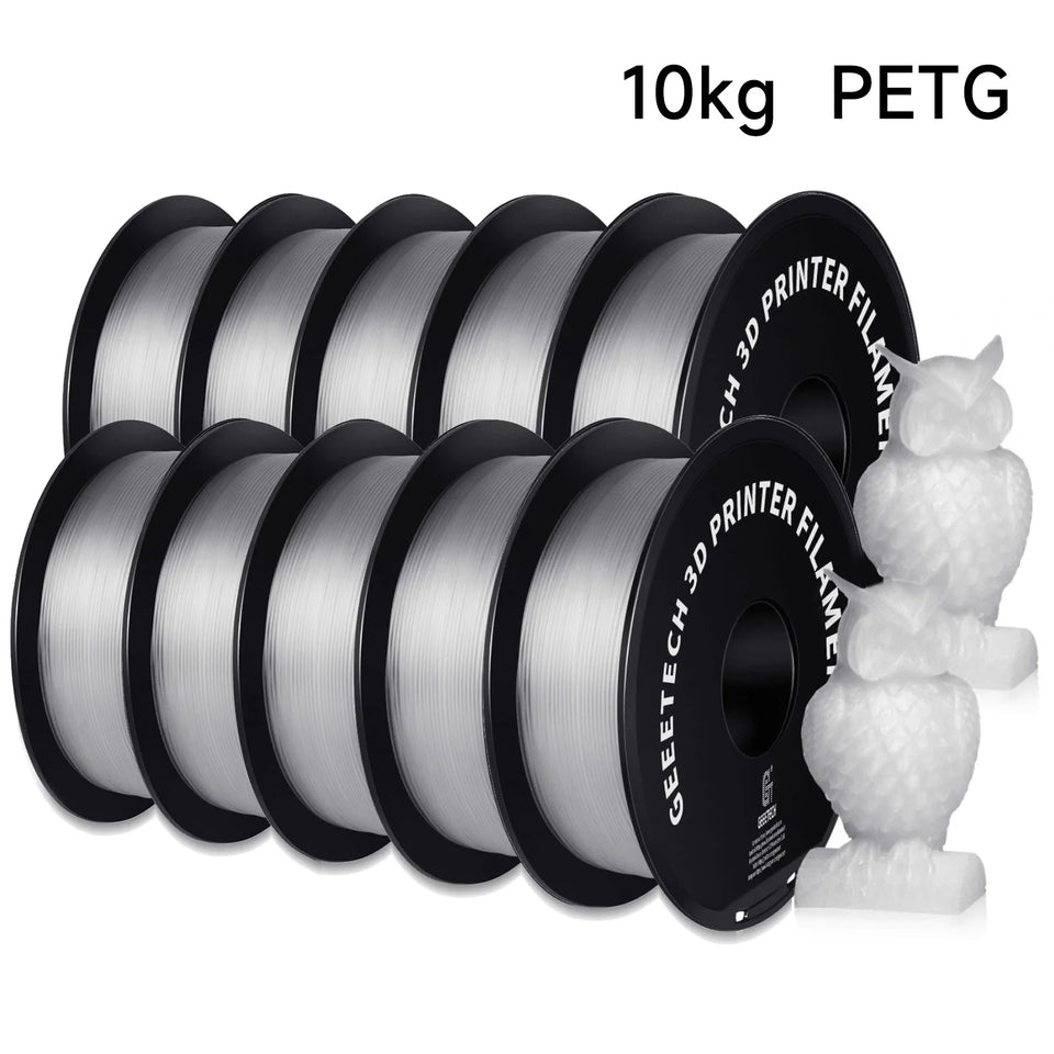 Geeetech PETG 10 Rolls Filament 3d print wire Vacuum Packaging 1KG/roll 1.75mm 100% Filament for most FDM 3D printer