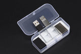 10PCS LOT High-speed Crystal USB Flash Drives 128GB Free Logo Pendrive 64GB Memory Stick 32GB 4GB Iron Box high-capacity U Disk