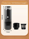 Portable Coffee Machine Coffee Maker Electric Capsule Ground Coffee Brewer Fit For Coffee Powder and Coffee Capsul Suitable