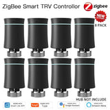 MOES ZigBee3.0 TRV New Radiator Actuator Valve Tuya Smart Programmable Thermostat Temperature Heater Alexa Voice Control