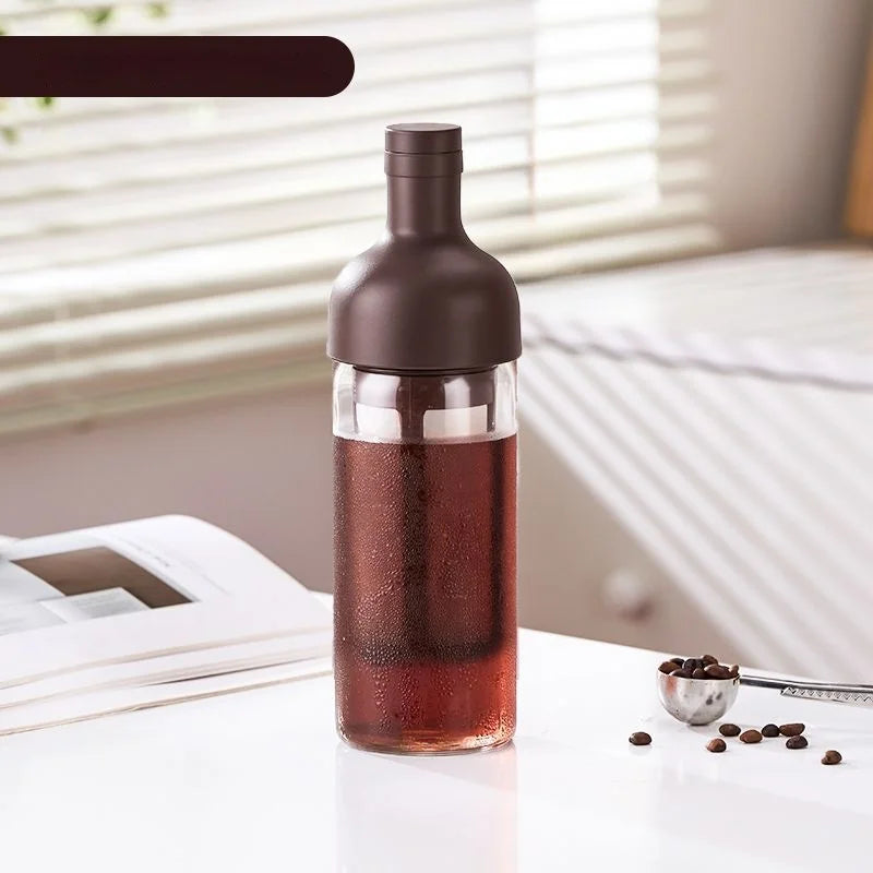 GIANXI Cold Brew Coffee Maker Home Cold Kettle Portable non-leaking Tea Cold Brew Cup Ice Drop Kettle Cold Brew Fruit Teapot