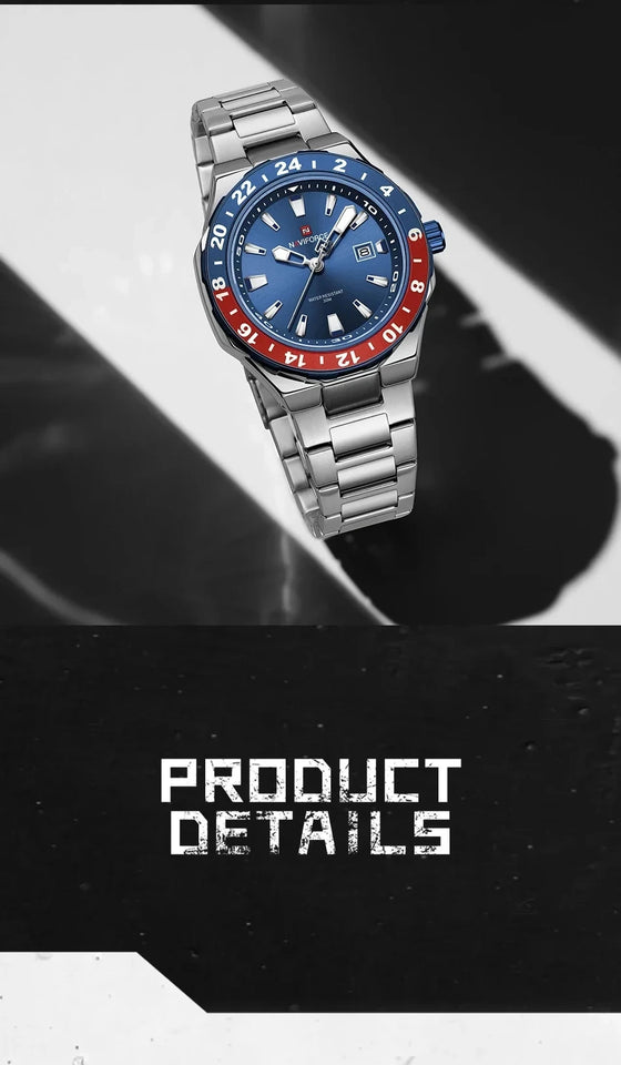 Naviforce 9249 High Quality Sports Casual Mens Watch Business Stainless Steel Quartz Wristwatches Male Clock Reloj Hombre