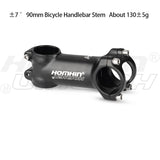 Homehin Adjustable Bicycle Handlebar Stem Ultralight 7/17 Degrees Bike Stems 31.8*45-120mm Positive Negative Vertical Handle